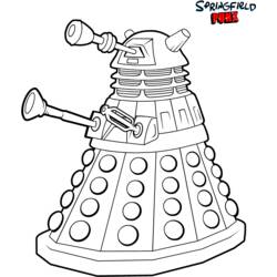 Dessin à colorier: Doctor Who (Émissions de Télévision) #153105 - Coloriages à imprimer