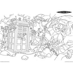 Dessin à colorier: Doctor Who (Émissions de Télévision) #153108 - Coloriages à imprimer