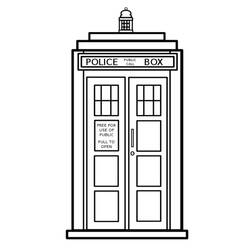 Dessin à colorier: Doctor Who (Émissions de Télévision) #153120 - Coloriages à imprimer