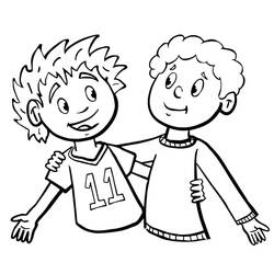 Dessins à colorier: Amitié - Coloriages à Imprimer Gratuits