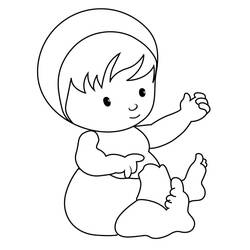 Coloriage Bébé (Famille et Amis) #180013 à imprimer et colorier