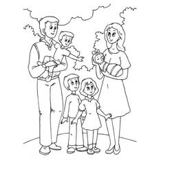Joli coloriage Famille (Famille et Amis) #189339, prêt à imprimer