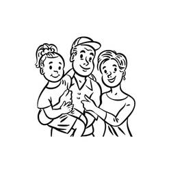 Dessin à colorier Famille (Famille et Amis) #189349, gratuit à imprimer