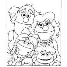 Dessin à colorier: Famille (Famille et Amis) #95079 - Coloriages à Imprimer Gratuits