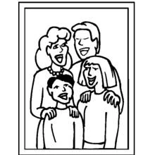 Dessin à colorier: Famille (Famille et Amis) #95094 - Coloriages à Imprimer Gratuits