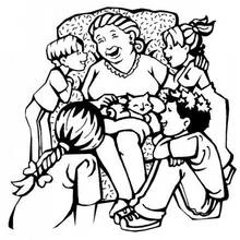 Dessin à colorier: Famille (Famille et Amis) #95242 - Coloriages à Imprimer Gratuits