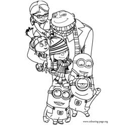 Dessin à colorier: Famille (Famille et Amis) #95265 - Coloriages à Imprimer Gratuits