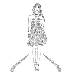 Dessins à colorier: Fille  - Coloriages à Imprimer Gratuits