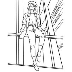 Dessins à colorier: Fille Ado - Coloriages à Imprimer Gratuits