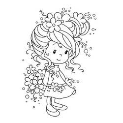 Coloriage Fillette (Famille et Amis) #191905 à imprimer et colorier