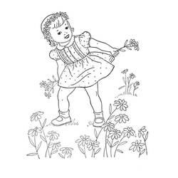 Coloriage Fillette (Famille et Amis) #191913 à imprimer et colorier