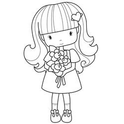 Coloriage Fillette (Famille et Amis) #191915 à imprimer et colorier
