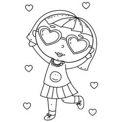 Coloriage Fillette (Famille et Amis) #191925 à imprimer et colorier