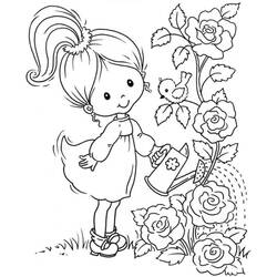 Coloriage Fillette (Famille et Amis) #191926 à imprimer et colorier