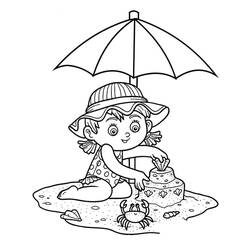 Coloriage Fillette (Famille et Amis) #191931 à imprimer et colorier