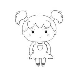 Coloriage Fillette (Famille et Amis) #191932 à imprimer et colorier