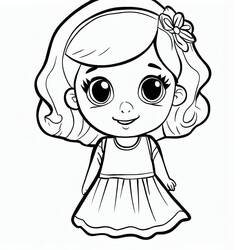 Coloriage Fillette (Famille et Amis) #191940 à imprimer et colorier