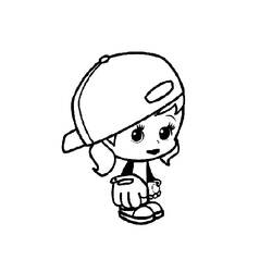 Coloriage Fillette (Famille et Amis) #96524 à imprimer et colorier