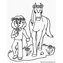 Coloriage Fillette (Famille et Amis) #96630 à imprimer et colorier