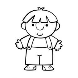 Coloriage imprimable Garçon (Famille et Amis) #180944 à colorier gratuitement