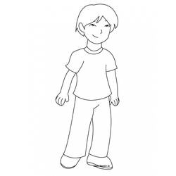 Coloriage imprimable Garçon (Famille et Amis) #180953 à colorier gratuitement