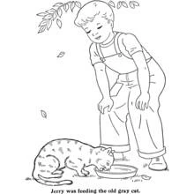Coloriage Garçon (Famille et Amis) #97417, dessin gratuit prêt à imprimer