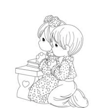 Illustration au trait Garçon (Famille et Amis) #97513 prête à colorier