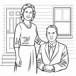 Dessins à colorier: Maman et Papa - Coloriages à Imprimer Gratuits