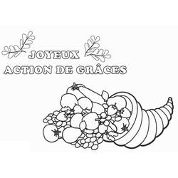 Dessins à colorier: Action de Grâce - Coloriages à Imprimer Gratuits