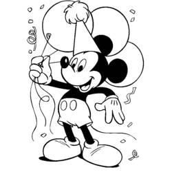 Dessin à colorier: Anniversaire (Fêtes et Célébrations) #57080 - Coloriages à Imprimer Gratuits