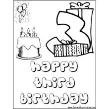 Coloriage Anniversaire (Fêtes et Célébrations) #57167 à imprimer et colorier