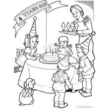 Coloriage Anniversaire (Fêtes et Célébrations) #57224 à imprimer et colorier