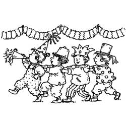Dessin à colorier: Anniversaire (Fêtes et Célébrations) #57320 - Coloriages à Imprimer Gratuits
