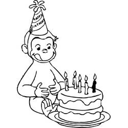 Dessin à colorier: Anniversaire (Fêtes et Célébrations) #57435 - Coloriages à Imprimer Gratuits