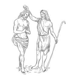 Dessin à colorier: Bapteme (Fêtes et Célébrations) #210722 - Coloriages à Imprimer Gratuits