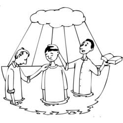 Dessin à colorier: Bapteme (Fêtes et Célébrations) #57508 - Coloriages à Imprimer Gratuits