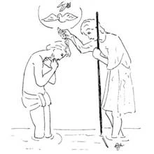 Dessin à colorier: Bapteme (Fêtes et Célébrations) #57597 - Coloriages à Imprimer Gratuits