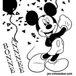 Dessin à colorier: Bonne Année (Fêtes et Célébrations) #60815 - Coloriages à Imprimer Gratuits