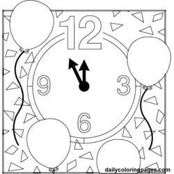Dessin à colorier: Bonne Année (Fêtes et Célébrations) #60851 - Coloriages à Imprimer Gratuits
