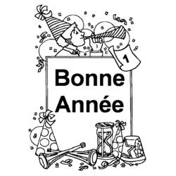 Dessin à colorier: Bonne Année (Fêtes et Célébrations) #60904 - Coloriages à Imprimer Gratuits