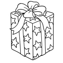 Dessin à colorier: Cadeau (Fêtes et Célébrations) #201807 - Coloriages à Imprimer Gratuits