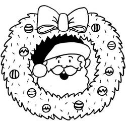 Dessin à colorier: Couronne de Noël (Fêtes et Célébrations) #204309 - Coloriages à Imprimer Gratuits