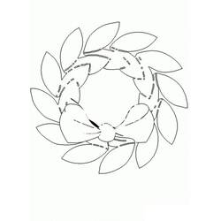 Coloriage Couronne de Noël (Fêtes et Célébrations) #204313 à imprimer et colorier