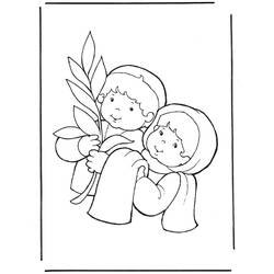 Dessin à colorier: Dimanche des Rameaux (Fêtes et Célébrations) #210840 - Coloriages à Imprimer Gratuits