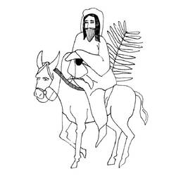 Dessin à colorier: Dimanche des Rameaux (Fêtes et Célébrations) #210841 - Coloriages à Imprimer Gratuits