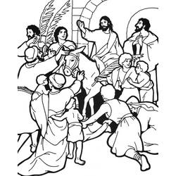 Dessin à colorier: Dimanche des Rameaux (Fêtes et Célébrations) #210844 - Coloriages à Imprimer Gratuits