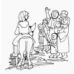 Dessin à colorier: Dimanche des Rameaux (Fêtes et Célébrations) #210847 - Coloriages à Imprimer Gratuits