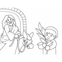 Dessin à colorier: Dimanche des Rameaux (Fêtes et Célébrations) #210848 - Coloriages à Imprimer Gratuits