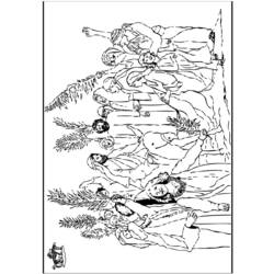 Dessin à colorier: Dimanche des Rameaux (Fêtes et Célébrations) #60313 - Coloriages à Imprimer Gratuits