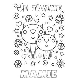 Dessin à colorier: Fete des Grand Mere (Fêtes et Célébrations) #194027 - Coloriages à Imprimer Gratuits